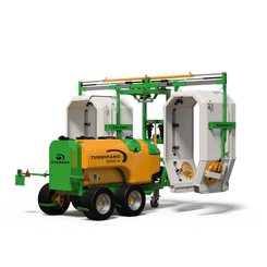 Pulvérisation - Pulvérisateurs vigne - Pulvérisateur porté ou trainé PULPANO ET TURBIPANO panneaux récupérateurs